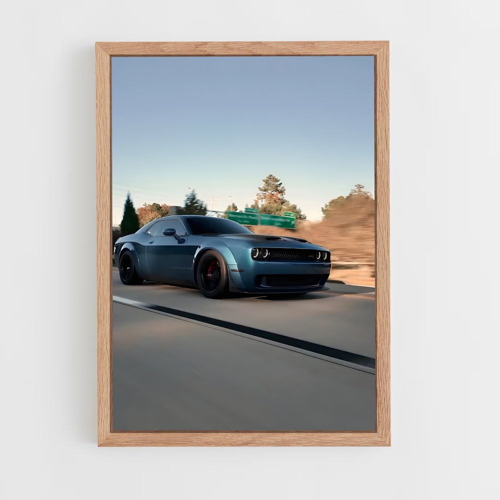 Poster Challenger srt redeye – affiche Dodge (vue 4)